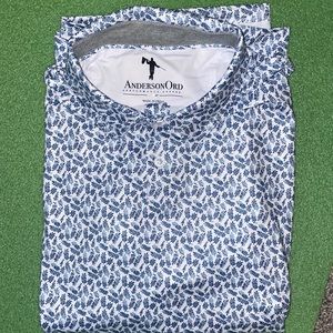 Men’s L Anderson Ord performance golf shirt